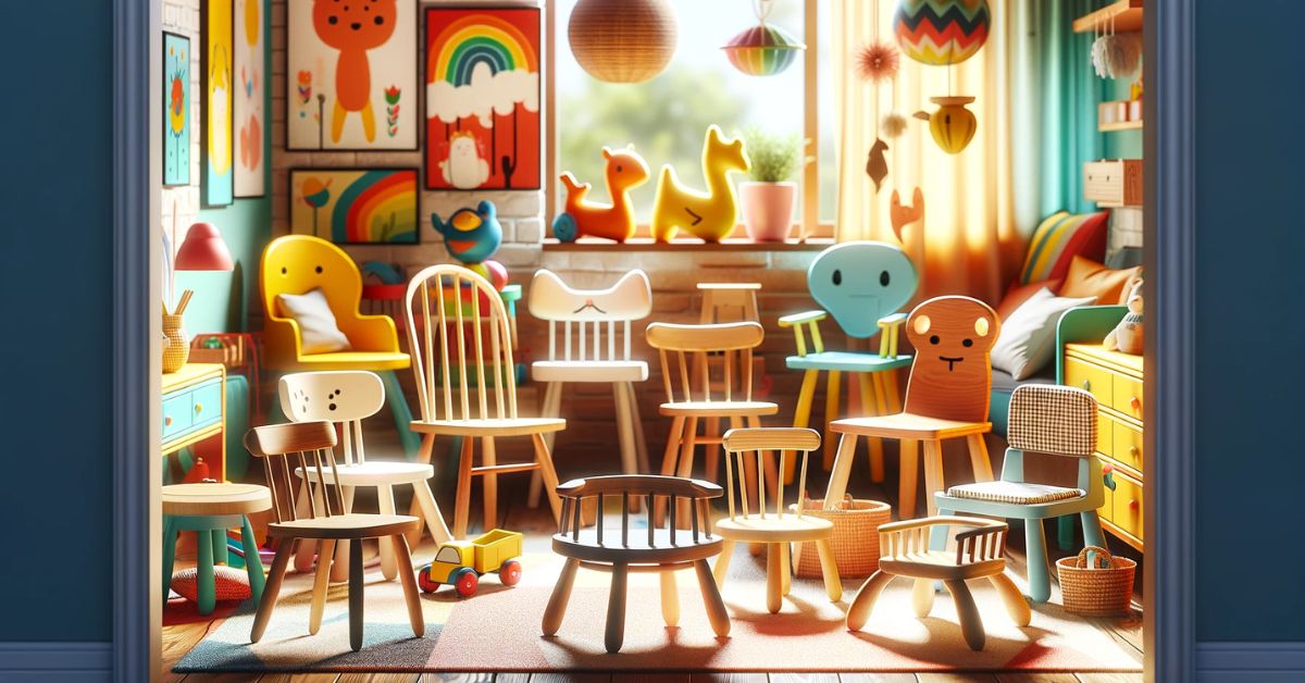 Børnestole på børneværelse